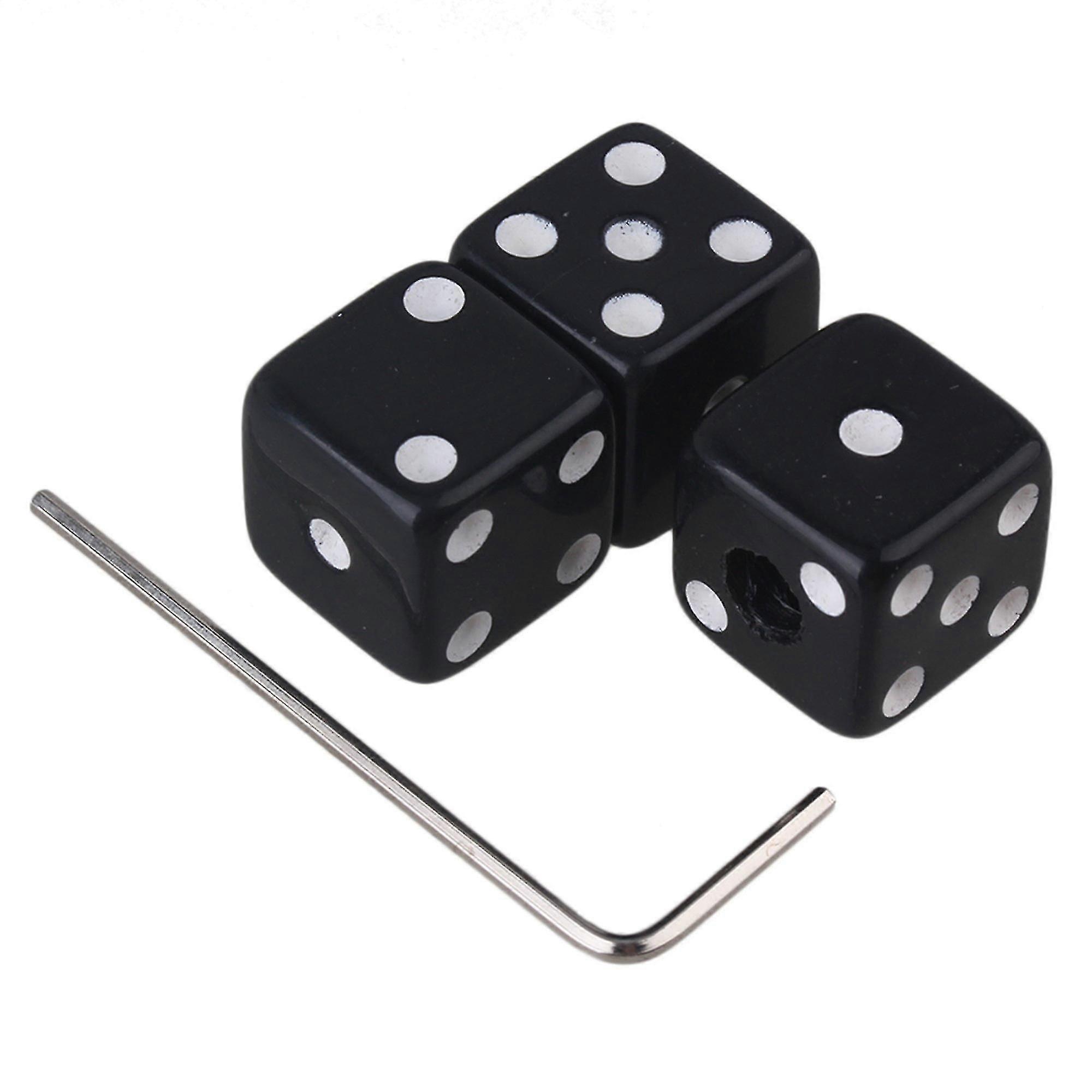 High qualityA1  3 Pieces Black Dice Volume Control Knobs With Wrench Plastic compatible Guitar