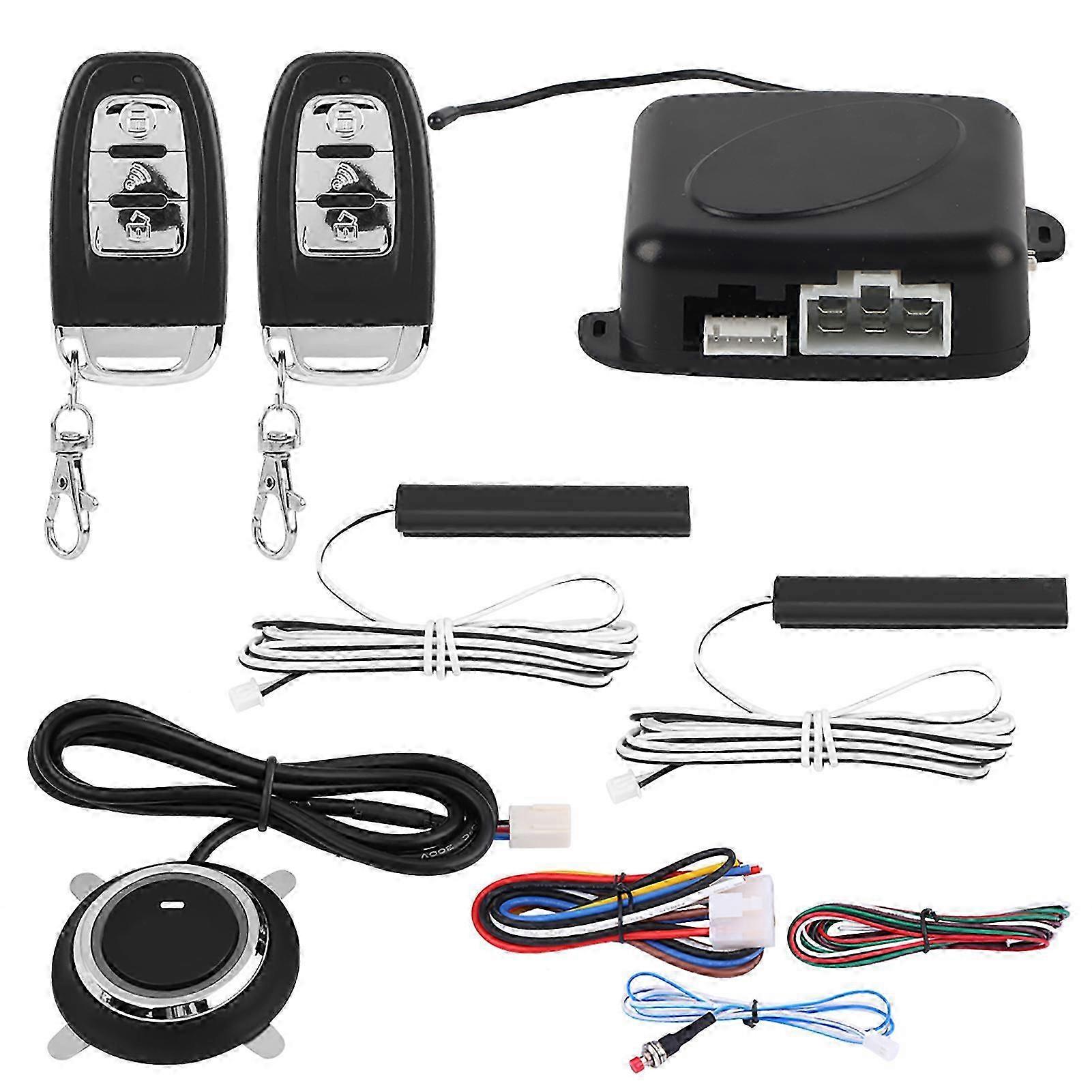 Compatible with 9-piece universal SUV alarm system, keyless entry, and one-button remote starter