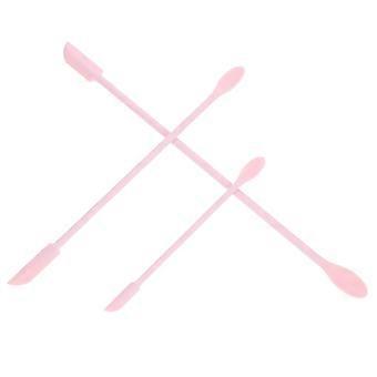 Mini Spatula Beauty Silicone for Lotion and Cream 3Pcs Pink