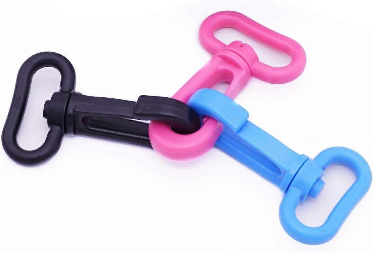 1" Inside Width Plastic Swivel Oval Ring Snap Hooks Trigger Clips Rotary Swivel