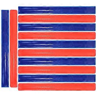 Faixas refletoras para corrida, estilo braçadeira, para esportes, pacote com 12 unidades.