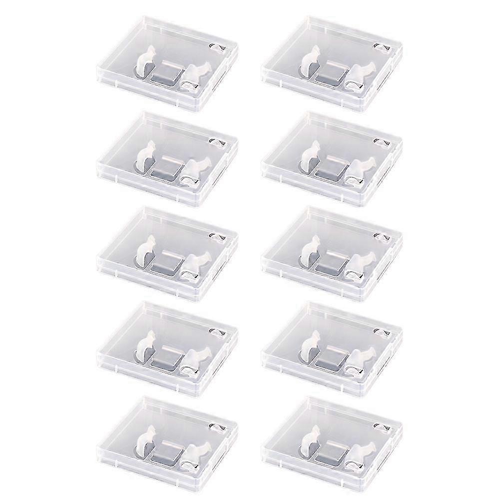 10pcs USB Flash Drive Boxes Protector Transparent Clear Storage Case Dustproof USB Stick Packaging compatible withMemory Drives