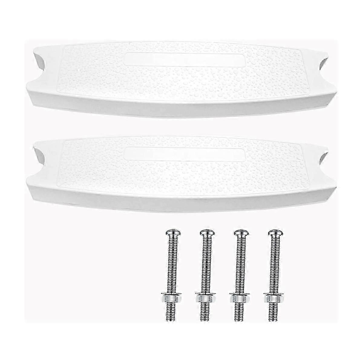 2-Pack Universal Pool Ladder Steps Substituição, 18 polegadas Heavy-Duty moldado piscina de plástico Lad