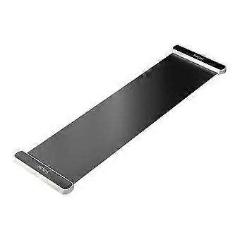 Yoga Sliding Mat Indoor Skating Training Board Mat 200cm Black