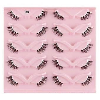 Reusable Arched Dense Artificial Eyelashes Easy To Fit Eye Shape Lashes