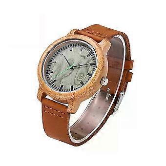 Herren Handgemachte Casual Fashional Herren Armbanduhren Quarzwerk Analog Holz Uhr Armbanduhr