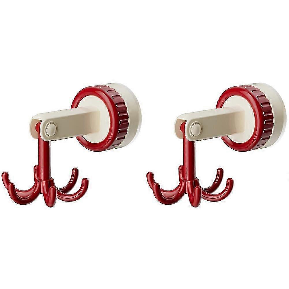 Six-Claw Hook Multi-Function Spatula Spoon Kitchenware Storage Rack Retro Suction Cup Seamless Wall