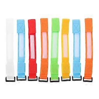 Light Up LED Wristband Nylon for Running Use 8Pcs Glowing Bracelets