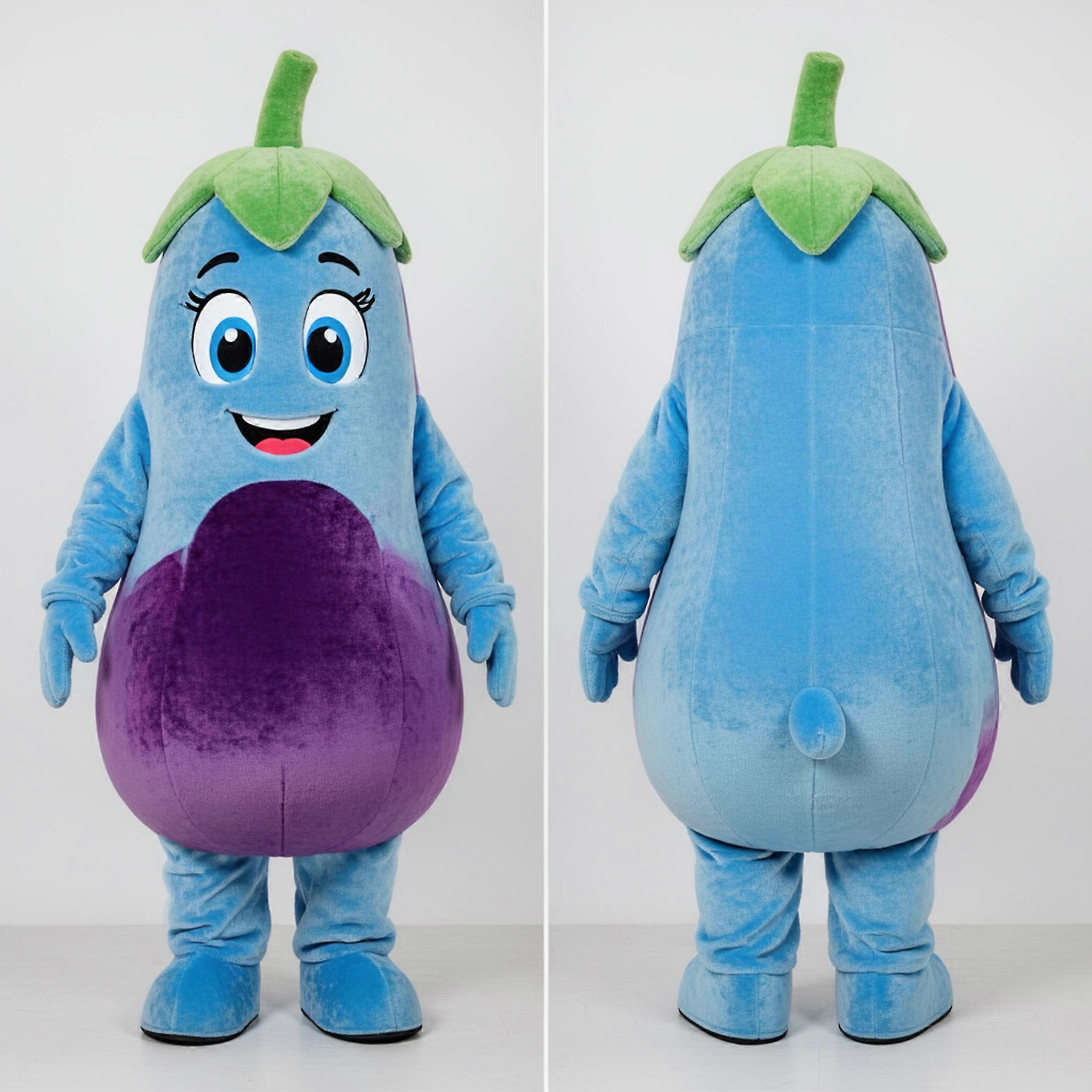 MASTICOT Sky Blue Rounded Eggplant Mascot