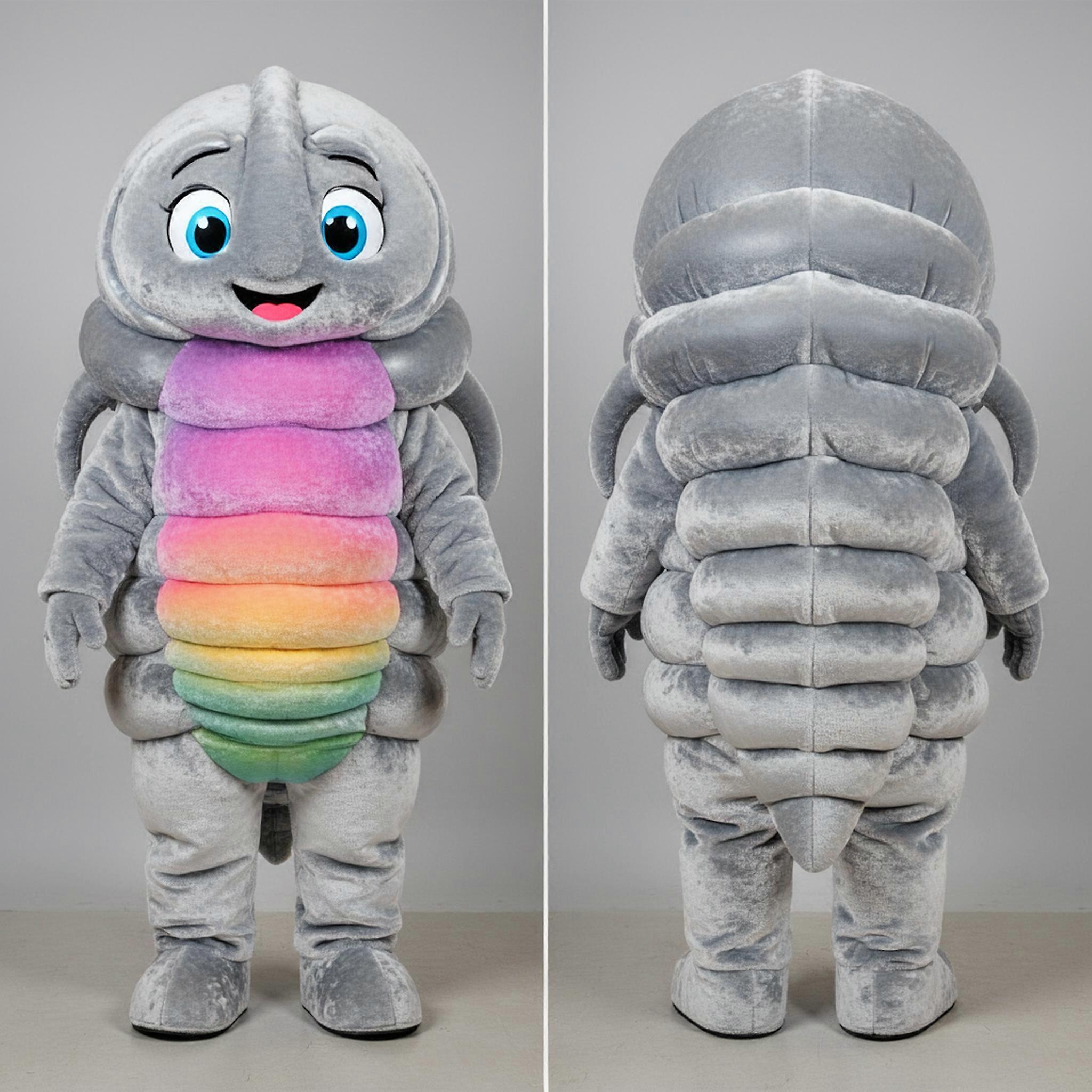 MASTICOT Silver Sculpted Trilobite Mascot