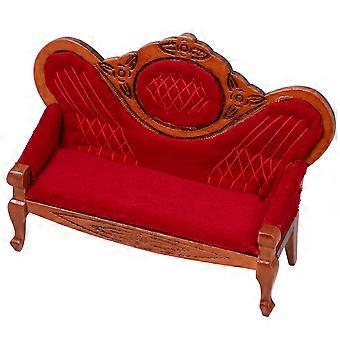 Mini-Sofa-Dekoration für Kinder, kreatives Miniatur-Sofa-Modell, Ornament, braun