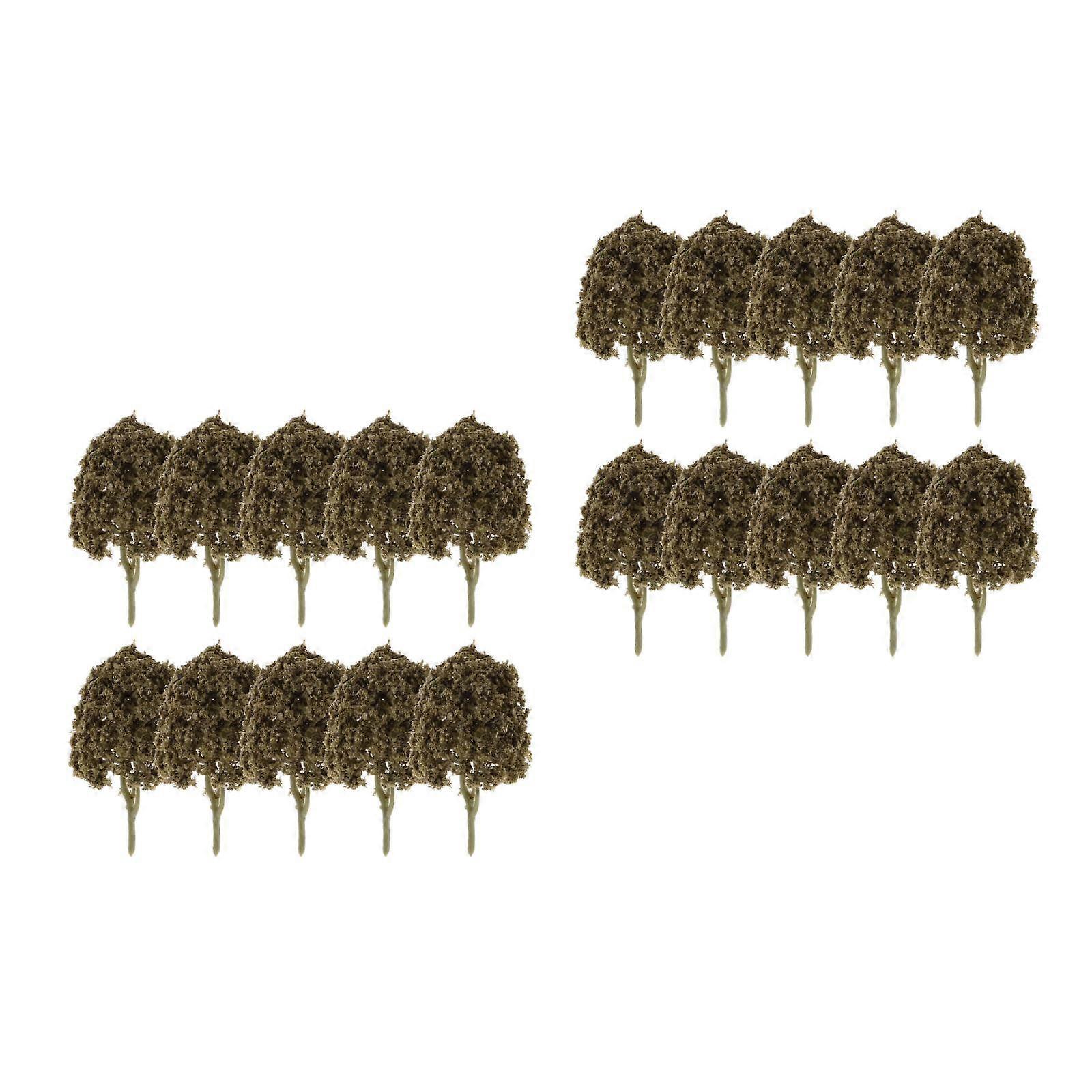 Artificial Trees for Micro Landscape Plastic 20Pcs Model Craft Set