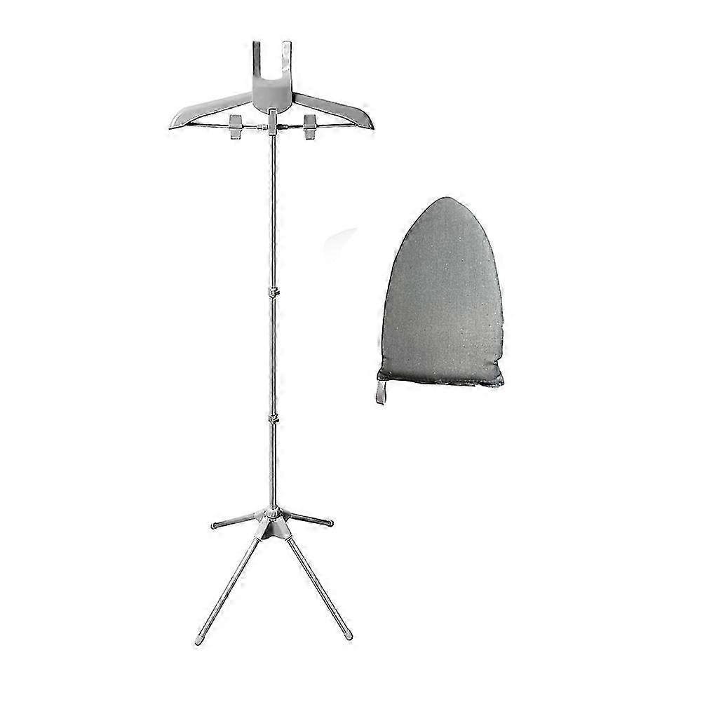 Foldable Garment Steamer Stand with Ironing Gloves for Clothes,Adjustable Steamer Rack with Two Cli