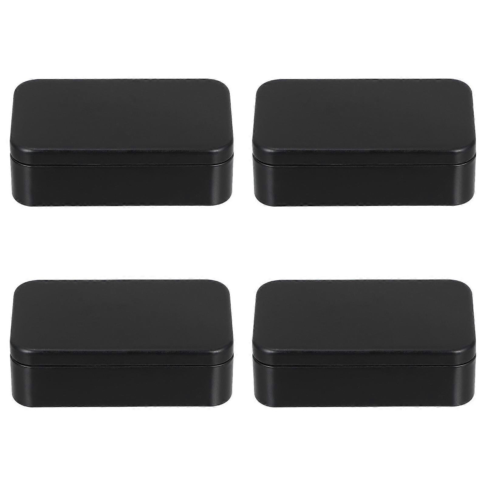 Iron Tea-Leaf Can Practical Can for Storage 4Pcs Square Packaging Boxes