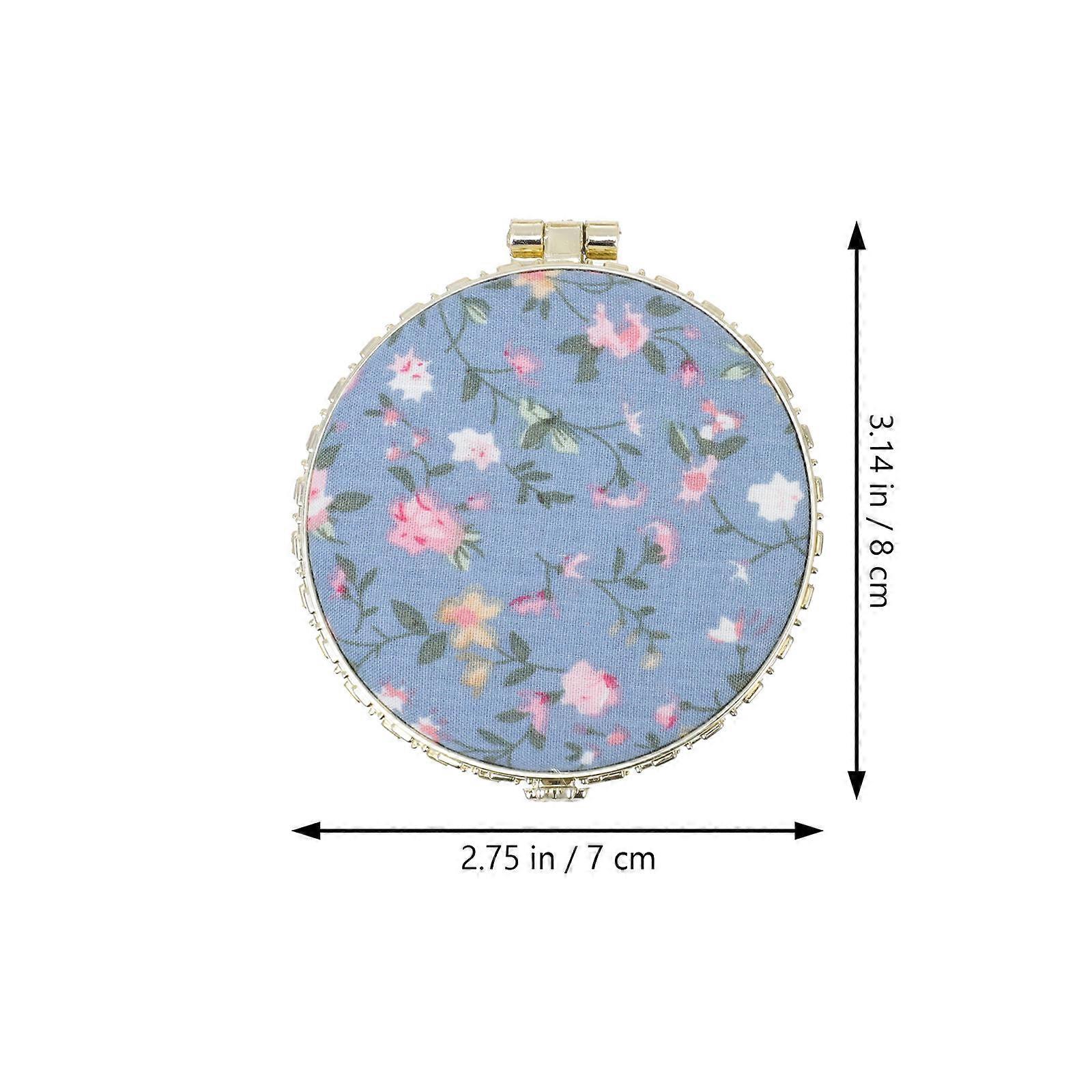 Portable Compact Makeup Mirror for Makeup 5Pcs Flower Pattern Small Mirrors