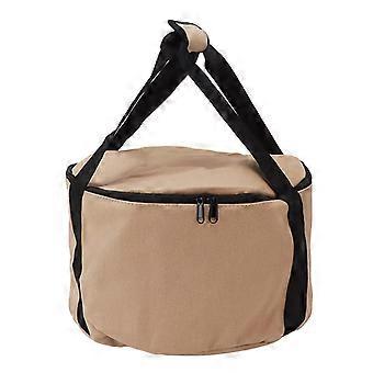 Sac de rangement de camping en forme de seau grande capacité imperméable à l’eau toile portable voyage sac de rangement extérieur pour camping voyage m