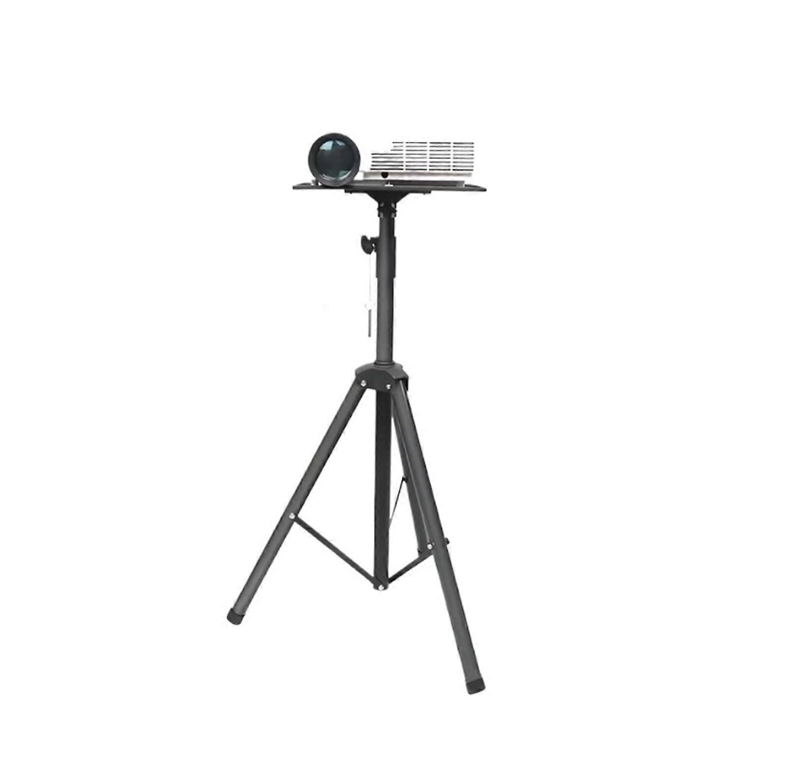 Adjustable Tripod Projector Stand with Tray, Foldable Floor Mount for Universal Projector Use
