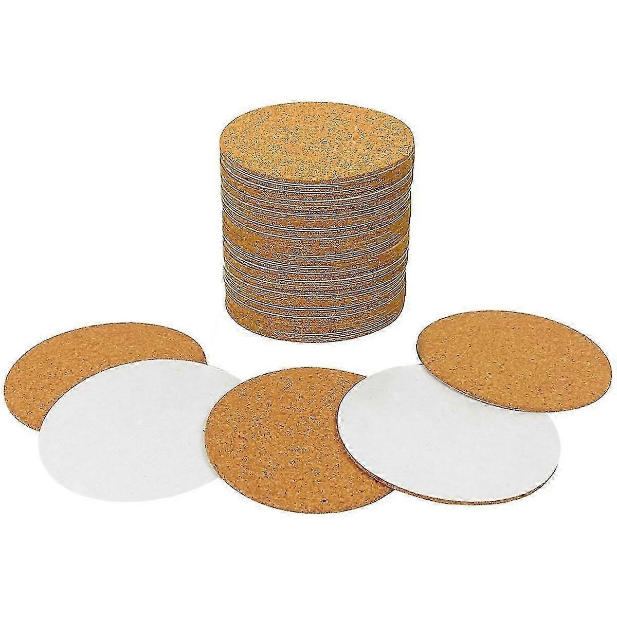 40 Pack Self-Adhesive Cork Coasters