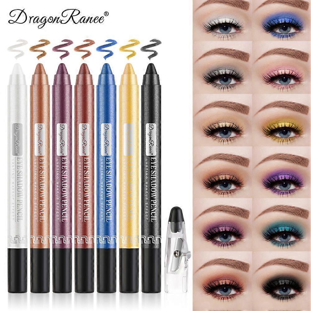 Dragon Ranee 12pcs Eyeshadow Pencil Gift Set (comes with sharpener)