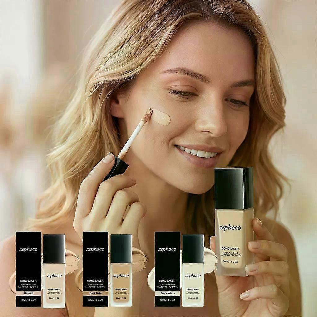 Hydrating Concealer Foundation - Lightweight Long-Lasting Coverage for Natural Dewy Makeup