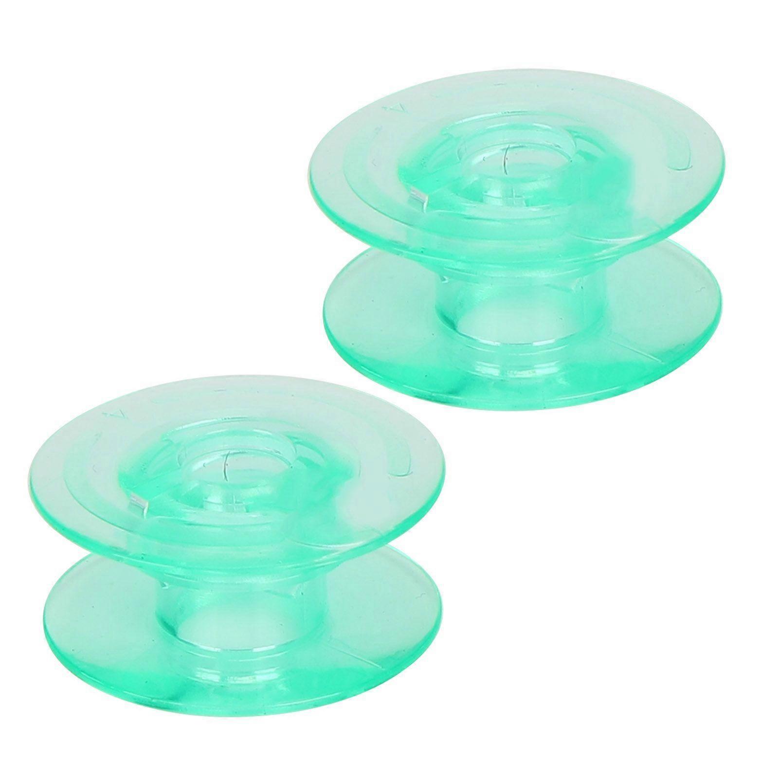 2Pcs Bobbin Transparent Plastic Sew Thread Spool Replacement Sewing Machine Accessories YEMAA