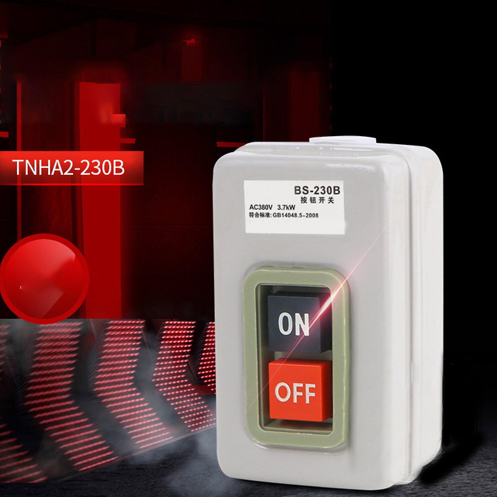 3 Phase 3.7kw 380v Plastic Power Push Button Pushbutton Control On-off ...