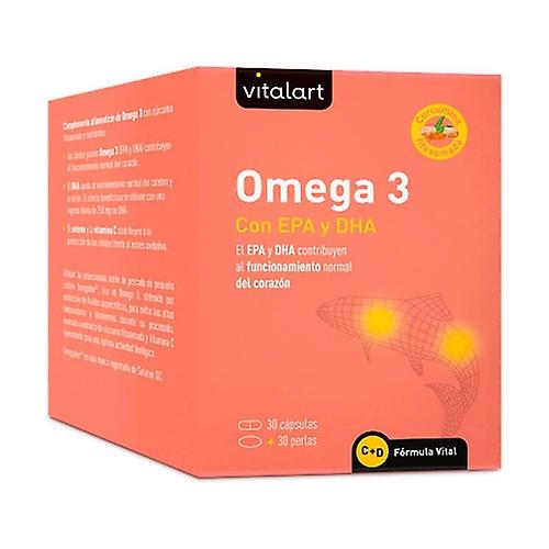 Vitalart Omega 3 with EPA and DHA 30 capsules + 30 pearls