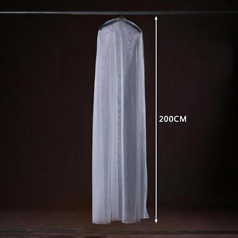 Lange transparente weiche Tüllstaubschutzhülle Heimkleidung Brautkleid Protektor