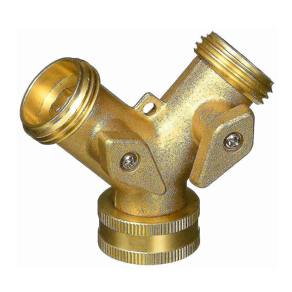 Y Shape Soild Brass Thread Two Way Connector Adaptor Hose