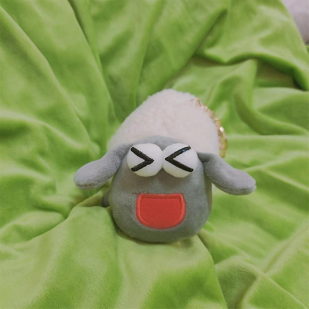 Funny Stuffed Sheep Plush Keychain Toy Realistic Delicate Compact Plush Toy For Crossbody Bag Pendant