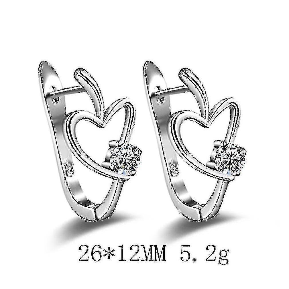 Ear Studs Silver Alloy Earrings For Use