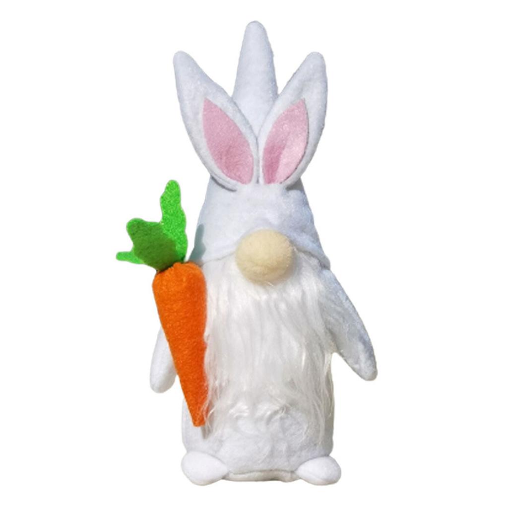  Dwarf Rudolf Decorations Plush Doll Handmade (bunny Hat) Easter Elf
