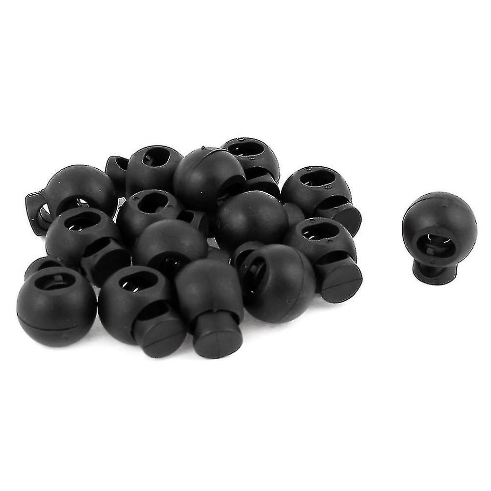 Ajustable redondo Switch Spring Loaded Rope Lanyard Cord Locks 15 Pcs