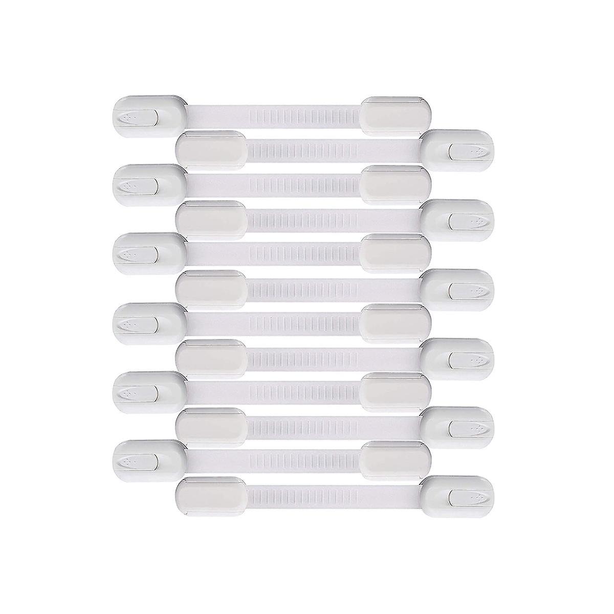 Safety Strap Locks for Fridge,Cabinets,Drawers,Dishwasher & More,Toilet- Adjustable Strap,No Drilli