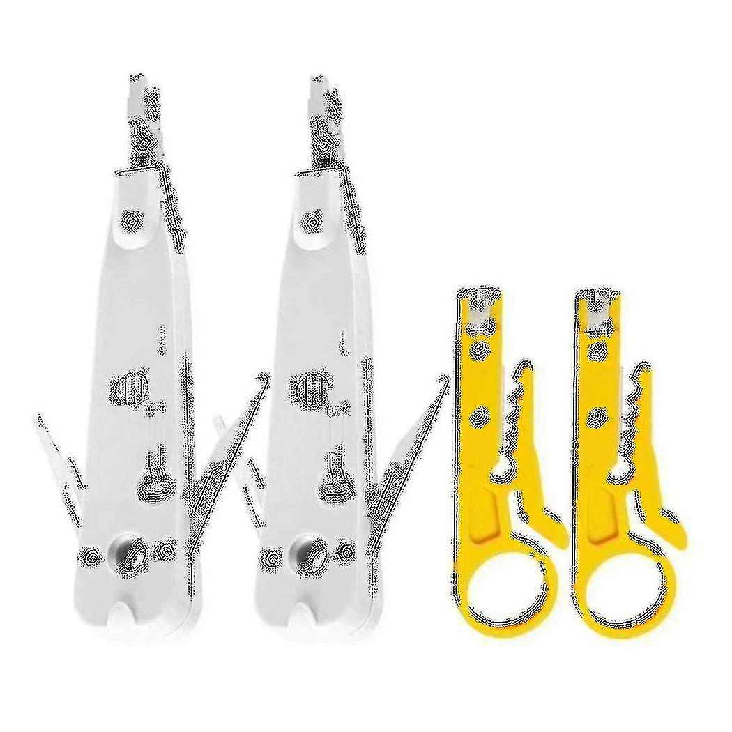 Professional Punch Down Tool Rj45 Rj11 Cat5e Cat6 Network Phone Cable Socket Impact Terminal Insert