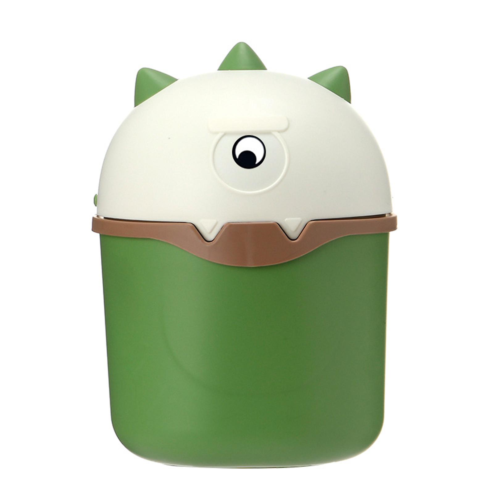 Cute Cartoon Garbage Basket Flip Stable Durable Waste Bin