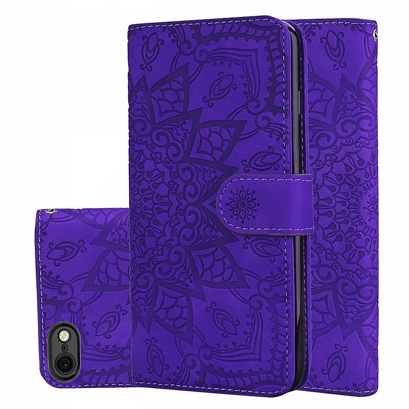 Wallet Case For iPhone5 4 inch Premium PU Leather Flip Cover Mandala