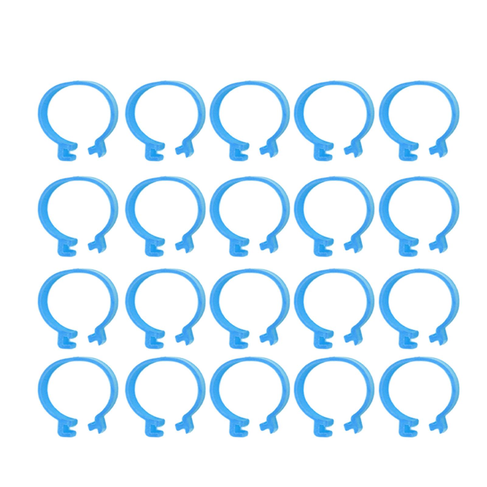 100 db-os baromfi lábgyűrű csirke madár kacsa azonosító lábgyűrűk nyitott típusú csat csirke bokagyűrűk kék 20 mm