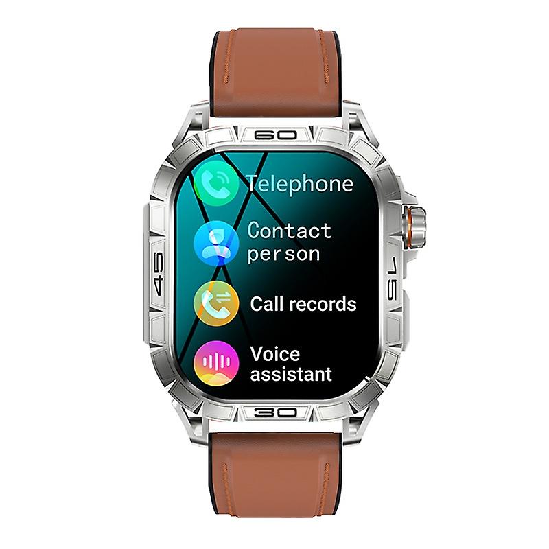 K63 Smart Sports Watch Brown leather