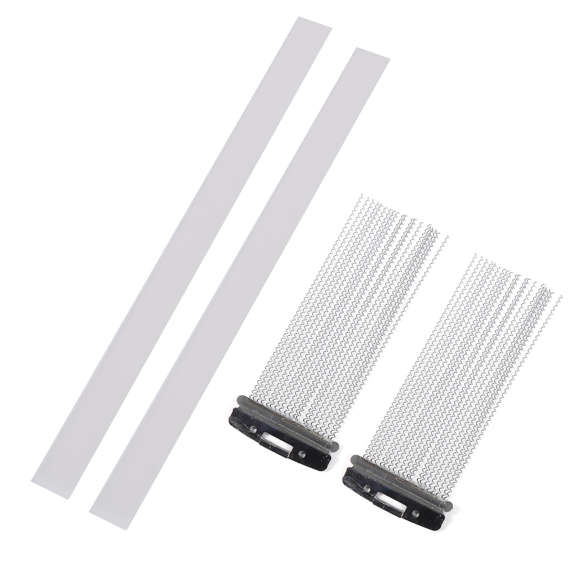 4 Pcs 20 Strand Snare Drum Wire Percussion Parts Half Design w/ Straps