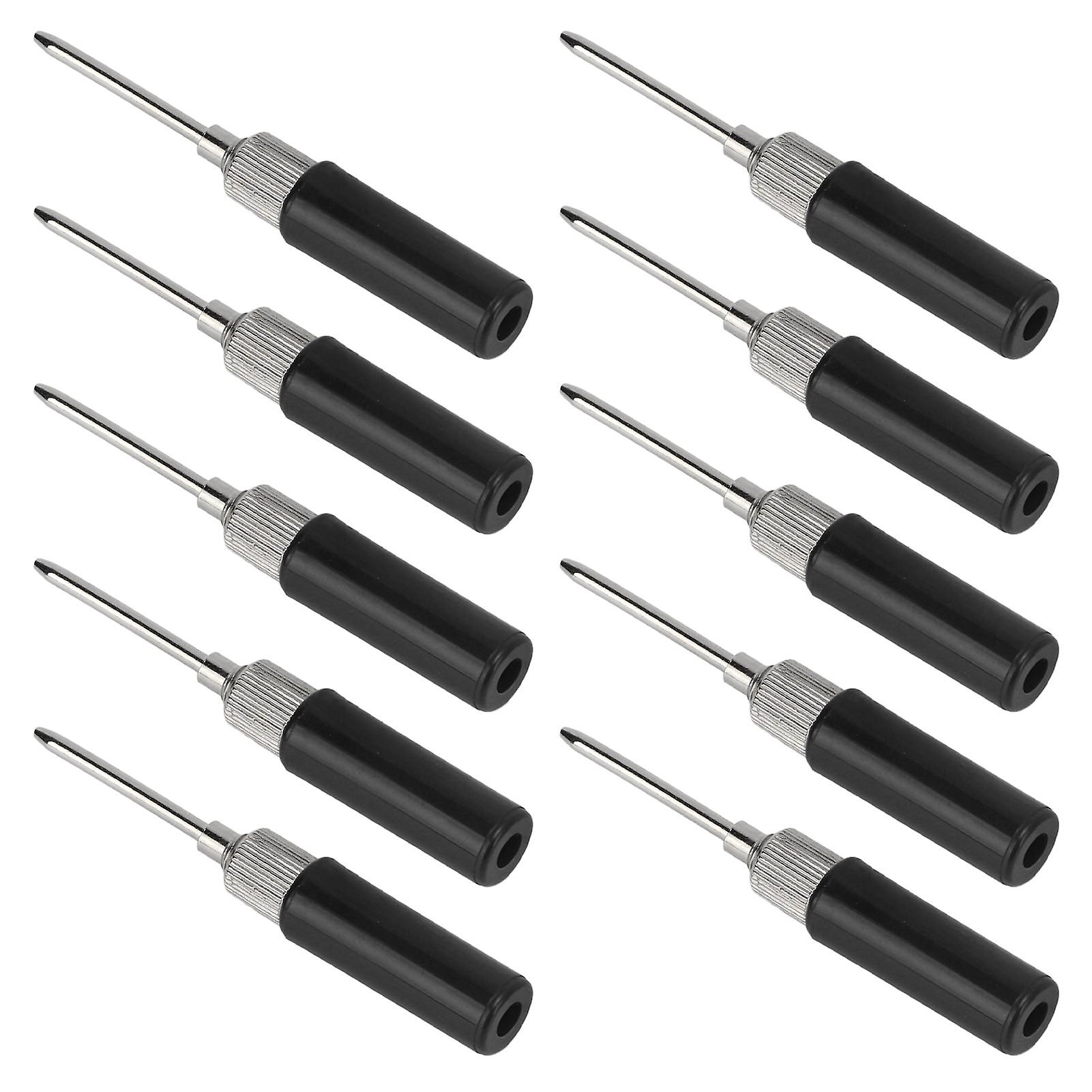 10pcs Test Probe Pins 2mm Insulation Piercing Needle Non Destructive Multimeter Testing Probe for Automotive Diagnostic ToolBlack