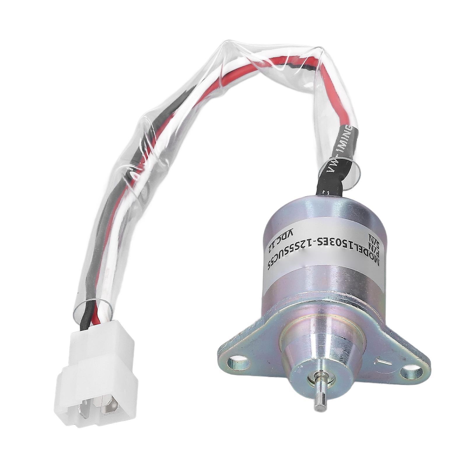 Excavator Engine Flameout Sole Valve Fuel Stop Shut Off Sole Valve for Hyundai R55