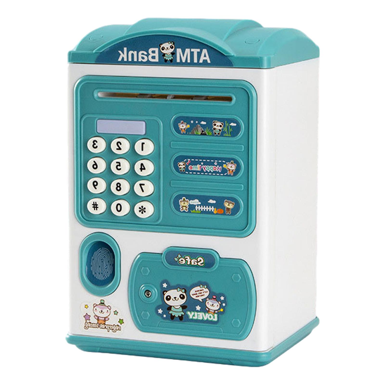 Simulation Fingerprint Password Piggys Bank Desktop Saving Money Container for Coin Snacks Money