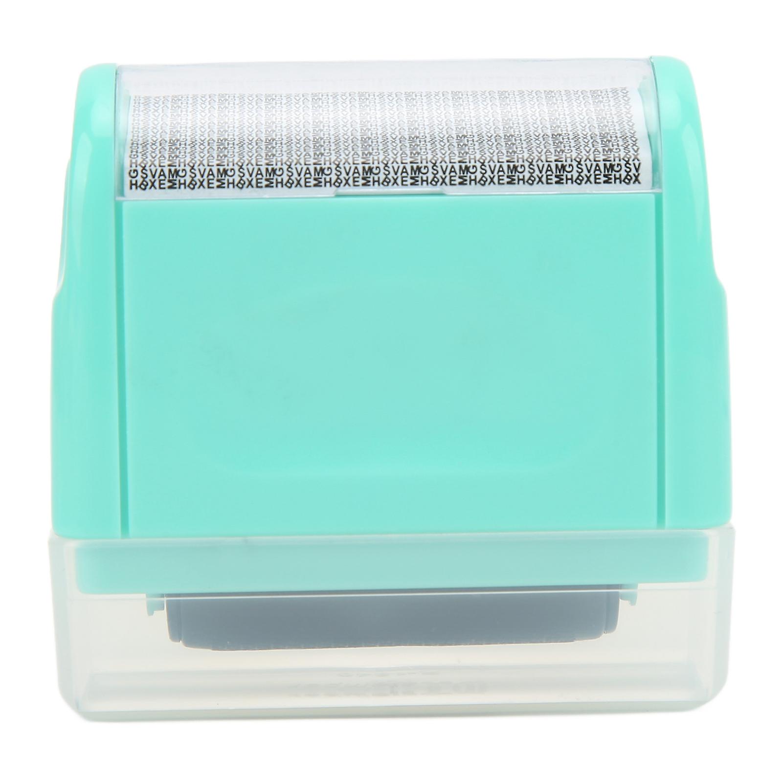 Green Confidential Stamp: Small Body with Detachable Window for Identity Protection