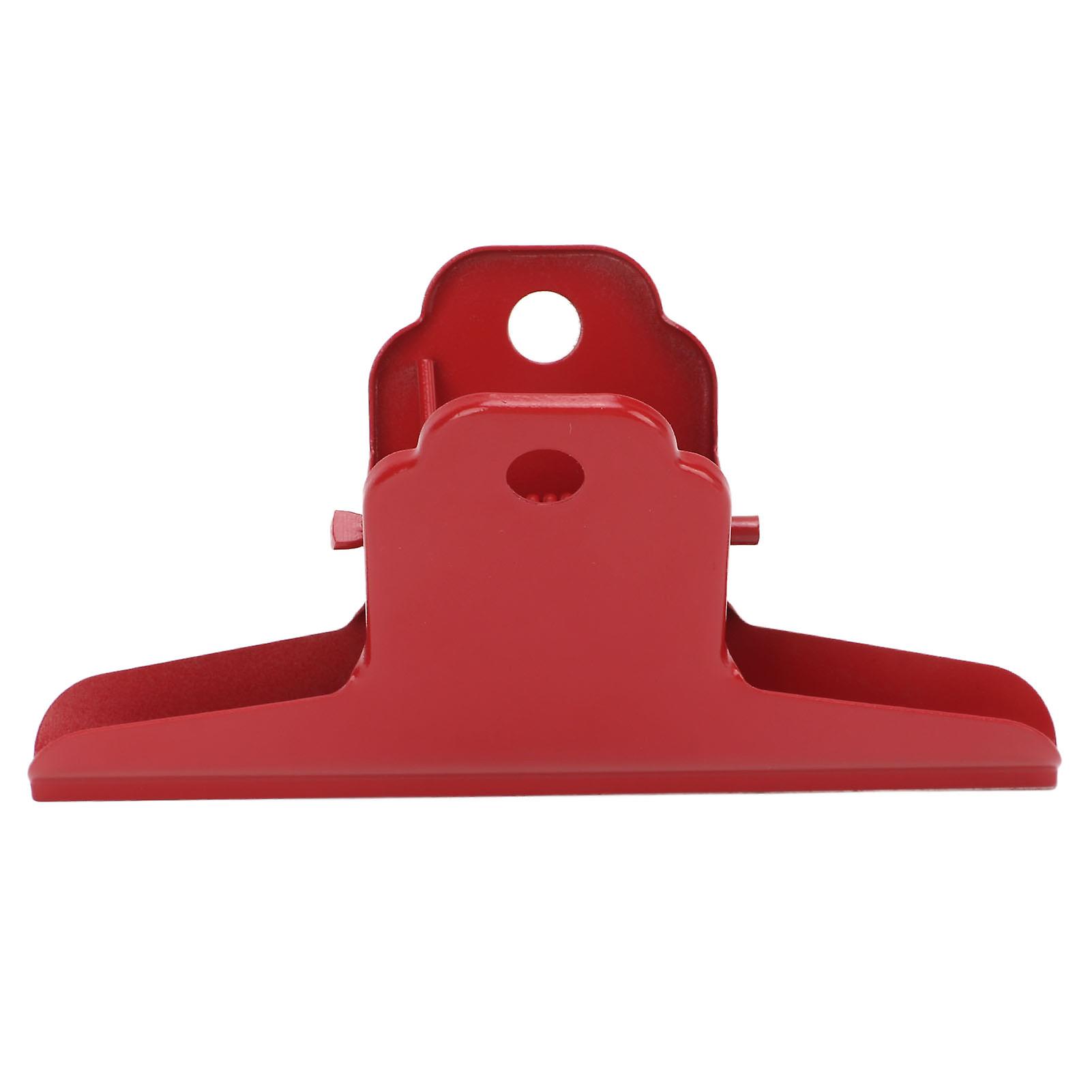 Metal Binder Clip: Strong Grip, Durable Large Size for Office Use, Red