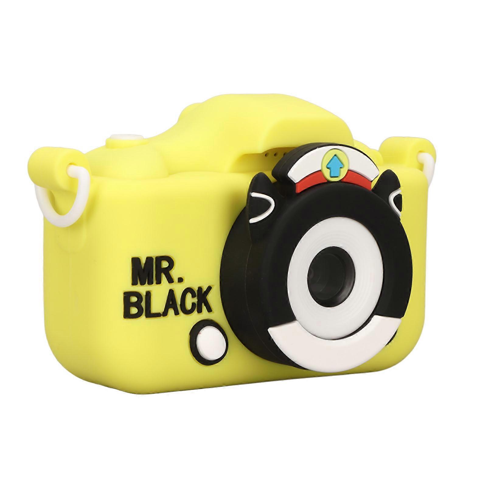 キッズデジタルカメラかわいい軽量2インチスクリーン子供用カメラフォトビデオMP3 3-10歳の子供イエローカードなし32Gメモリーカード読み取り付き
