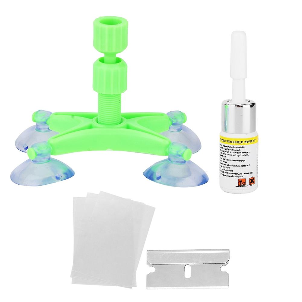 Auto Windshield Repair Kit for DIY Window Glass Star and Crack Restoration and Auto Glass Scratch Fixing