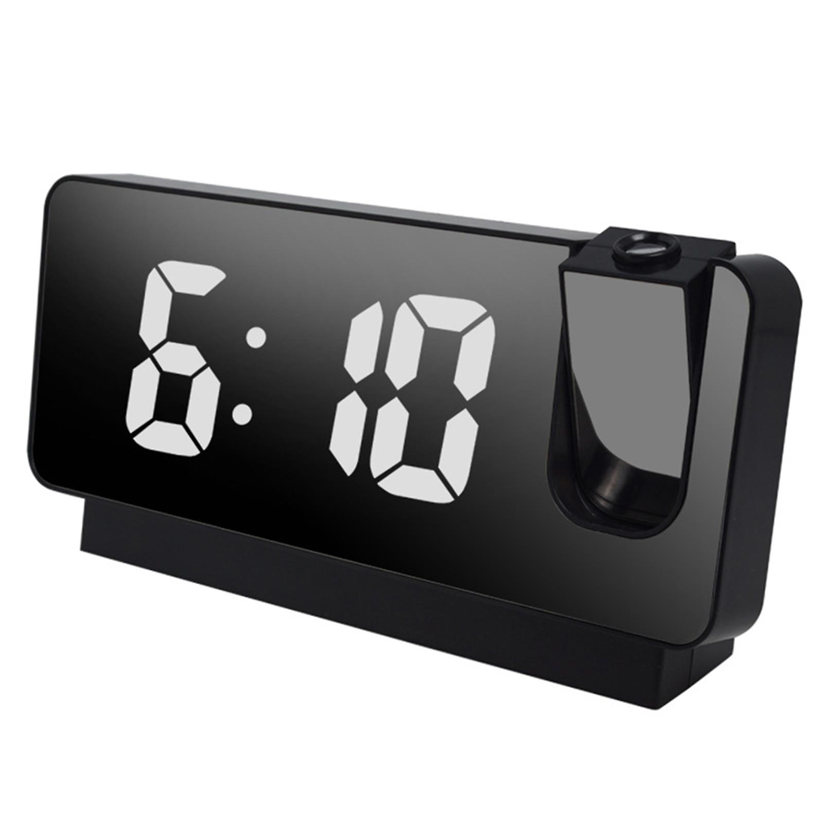 Smart Digital Projection Clock Adjustable Mute Automatic Desktop LED Alarm Clock