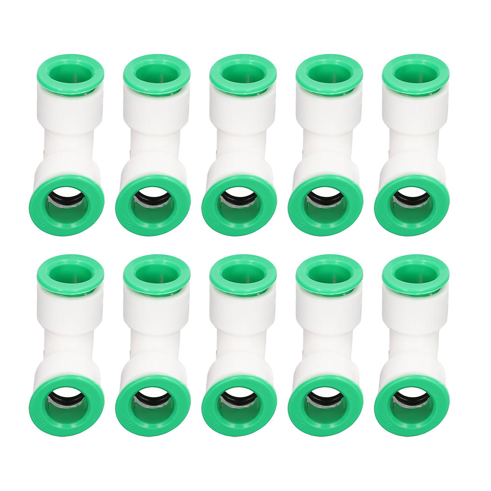 10Pcs Elbow Connector PPR Hose Pipe Fitting Quick Push Connection Set Kit for Pool