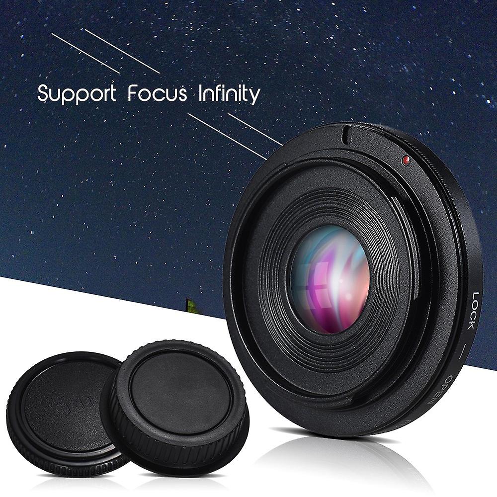 FD-EOS Lens Mount Adapter Camera Lens Adapter Ring with Optical Glass Focus Infinity FD Lens to EOS